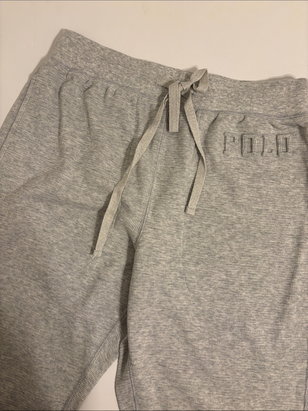 Polo Grey Drawstring Joggers Soft Pants - M